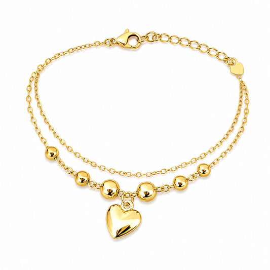 Pulseira dupla - Folheada